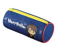 Trousse - Ronde - Harry Potter - Bleu - 20 X 7,5 Cm