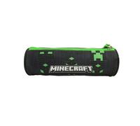 Trousse ronde MINECRAFT noir et vert