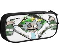 Trousse Ronde Rick And Morty - Multicolore - Convient Pour Les Enfants, Les Adolescents, L'école, Le Maquillage Ou Les Activités