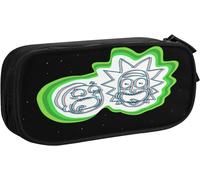 Trousse Ronde Rick And Morty - Multicolore - Convient Pour Les Enfants, Les Adolescents, L'école, Le Maquillage Ou Les Activités