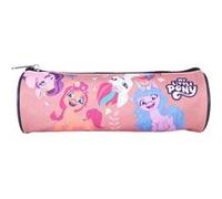 Bagtrotter - My Little Pony - Trousse Scolaire Ronde - Rose - 1 Compartiment Zippé - 22x7x7cm - Matière Polyester - Accessoire et Papeterie Scolaire