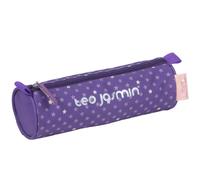 Trousse Ronde Teo Jasmin 22 Cm Cerise - Fermeture Zippée Violet Foncé TU