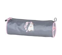 Trousse ronde Teo Jasmin Chat Jasmine 22 CM - Haut de gamme - Gris - Enfant