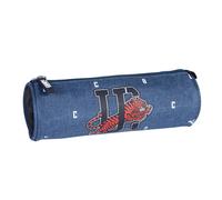 Trousse Ronde Textile Effet Denim Bleu Marine TU