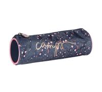Trousse Ronde Textile Effet Denim Bleu Marine TU
