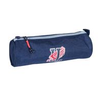 Trousse Ronde Textile Effet Denim Bleu Marine TU