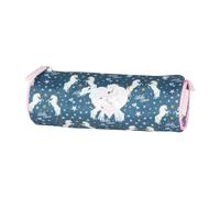 Trousse Ronde Textile Motif Chevaux Bella Sara Bleu / Rose TU