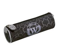 Trousse Ronde Textile Motif Craquelé Wati B Blanc / Gris TU