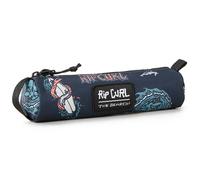 Trousse Ronde Textile Recyclé Motifs Surf Bleu / Orange TU