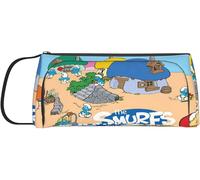 Trousse Ronde The Schtroumpfs - Multicolore - Convient Pour Les Enfants, Les Adolescents, L'école, Le Maquillage Ou Les Activités