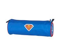 Trousse Ronde Zip Superman Dc Comics ? 22 Cm Tissu Doux Anti-déchirures Bleu TU