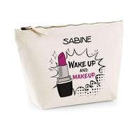 Trousse Sabine Wake Up and Makeup | Pochette Maquillage Routine Beauté Cadeau Anniversaire Femme Fête des Mères Mamies