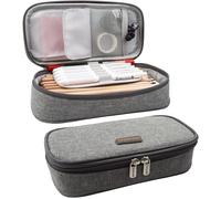 Trousse, Sac À Crayons Stylos Porte - Crayon Plumier Grande Capacité Sac De Maquillage Pochette Organisateur Sac Stationnaire Pour Adolescents Etudiants Artistes (Grau Version 3)