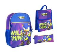 Trousse + sac Ã dos + lunch box Cerda Sonic Prime Bleu 31x11x42 cm