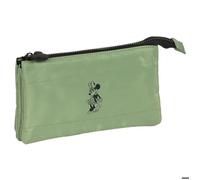 Trousse - Safta - Disney Minnie - Vert - Zippée - Triple Compartiments Vert