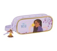 Trousse - Safta - Disney Wish - Violet - Zippée - Synthétique Violet