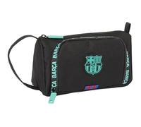 Safta F.C. Barcelone Trousse avec Poche Amovible Vide, idéale pour Les Enfants d'âge Scolaire, Polyvalente, qualité et résistance, 20 x 8,5 x 11 cm, Couleur Noire, Noir, Estándar, Décontracté
