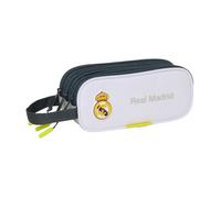 Trousse - safta - Real Madrid 25/26 - 3 Fermetures - Polyester - Blanc
