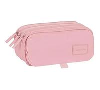 Trousse - SAFTA - Triple Big - Enfants - Confortable - Zippée - Rose - 21,5x8x10 cm Rose