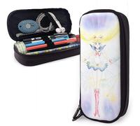 Trousse Sailor Moon Grande Capacité Pour Crayons, Maquillage, Papeterie Avec Double Fermeture Éclair Pour École/Bureau A4