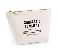 Trousse Sarcastic Comment | Pochette Toilette Maquillage | Idée Cadeau Humour Drôle Marrant Original Anniversaire Fête