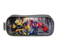Trousse scolaire 2 compartiments hasbro transformers grise TU