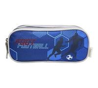 Bagtrotter Trousse scolaire Phileas – 2 compartiments – Football – Bleue