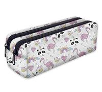 Trousse Scolaire 2 Compartiments Sac a Crayon Trousse de Toilette Trousse Plumier Organisateur Pandacorn [107]