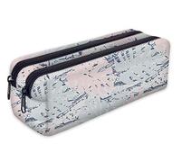 Trousse scolaire 2 compartiments Sac a Crayon Trousse de toilette Trousse Plumier Organisateur Paume 3 [107]