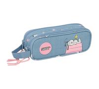Trousse scolaire 2 compartiments Safta, Peanuts Snoopy et Woodstock (21x8cm)