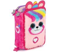 Trousse Scolaire 3D Complète 45 Pièces - Kit Créatif Triple Compartiment avec Stylos Gel Effaçables, Crayons 4.0 mm, Feutres - Idée Cadeau Fille Julian Ross - Motif Panda Licorne