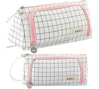 Trousse Scolaire Avec 3 Compartiments,Trousse Crayon Grande Capacité,Trousse Ecole Fille,Plumier Garcon,Fournitures Scolaires,Trousse College,Pour Adolescent Collège Étudiant Cadeau.[B336]