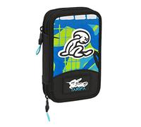 Trousse Scolaire avec Accessoires El Niño Green bali Noir 12.5 x 19.5 x 4 cm (28 Pièces)