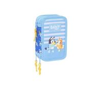 Safta Bluey Let´s Play Pencil Case 37 Pieces Bleu Homme