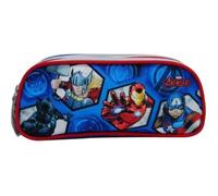Trousse scolaire - AVENGERS - Double compartiment - Bleu