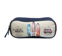 Bagtrotter Trousse Scolaire 2 Compartiments Offshore Beige Van & Surf