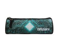 Trousse scolaire - BAGTROTTER - Offshore - Verte - Polyester - Zippée