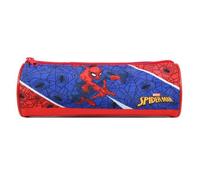 Bagtrotter – Trousse scolaire – Spider-Man – Ronde en polyester, zippée – Bleu