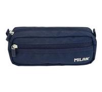 MILAN Trousse rectangulaire 2 Fermetures éclair Série 1918 Bleu Marine 081148SNCB