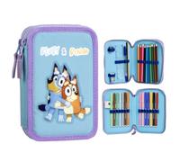 Trousse scolaire Bluey & Bingo à 2 compartiments