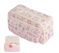 Trousse Scolaire Capybara, Trousse à Crayons de Grande Capacité Sac à Crayons école Papeterie Organisateur Trousses à Maquillage pour Filles Garçons étudiants Adultes