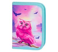 Trousse scolaire classique à deux rabats Hibou