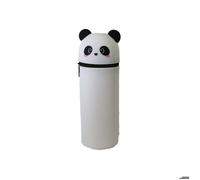 Trousse scolaire cylindrique Panda - Blanc - Fille - 1 compartiment