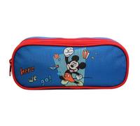 Bagtrotter trousse scolaire 2 compartiments disney mickey bleue