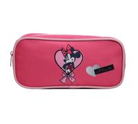 Trousse scolaire rectangulaire disney minnie coeur rose bagtrotter