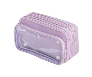 Trousse Scolaire Fille Ado College Trousse Ecole Double Compartiment | Multifonction Plumier Pencil Case Pratique Pour Fille Garçon Ado Pochette Pour Fournitures École Et Bureau