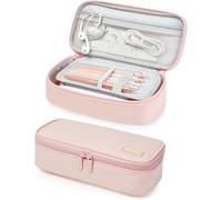 Trousse Scolaire, Fourniture Scolaire, Grande Trousse Scolaire, Trousse Double Compartiment, Trousse Scolaire Fille Garcon Adolescent,Plumier,Rose Rose