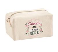 Trousse Scolaire Gabrielle la Plus Belle | Pochette Maquillage Make-up Trousse pour Fournitures Bureau Cadeau Fête des Mères Anniversaire Soeur Noël Tata Marraine