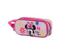 Disney Minnie Mouse Floral-Trousse 3D Double, Rose