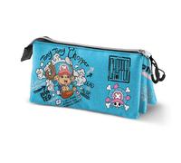 Trousse scolaire - KARACTERMANIA - One Piece Chopper - 3 compartiments - Ripstop hydrofuge - Bleu